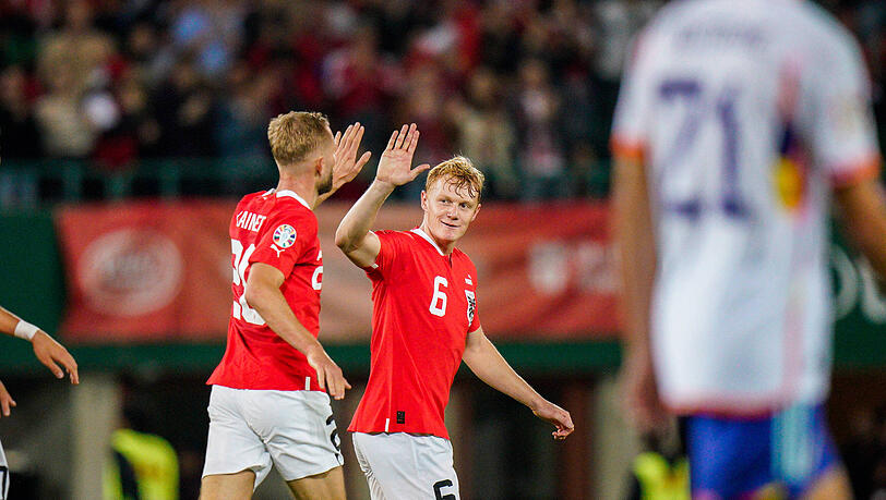 Gut 20 Minuten vor Schluss verkürzte Konrad Laimer auf 1:3. Das Remis gegen Belgien gab es für Österreich knapp nicht mehr.