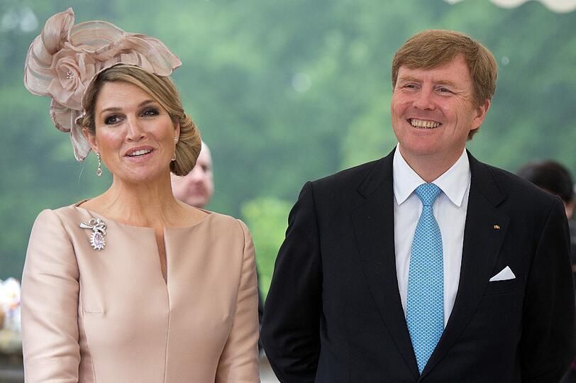 König Willem Alexander mit Königin Máxima der Niederlande
