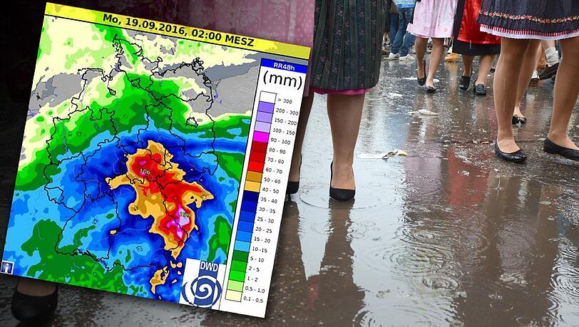 Der Wiesn-Anstich wird feucht: Kräftiger Regen zieht am Wochenende über München. Der Wiesn-Anstich wird feucht: Kräftiger Regen zieht am Wochenende über München.