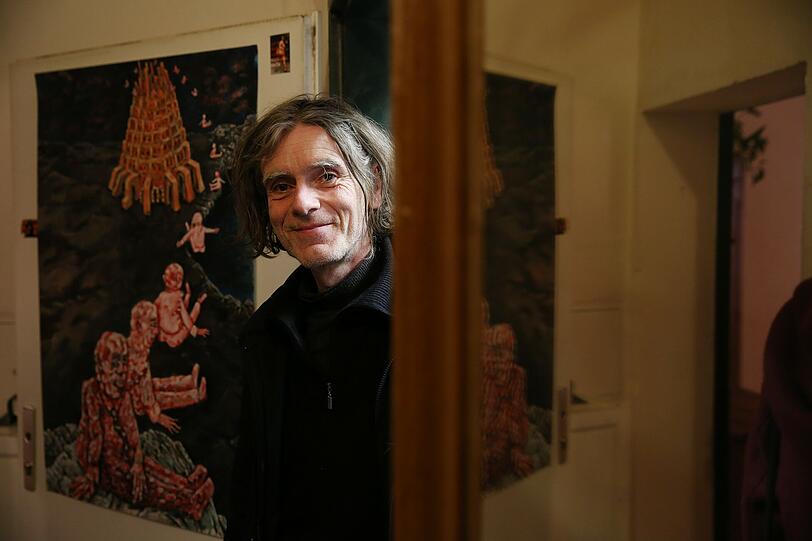 Offene Türen: Maler und Schauspieler Seamus Sheridan.