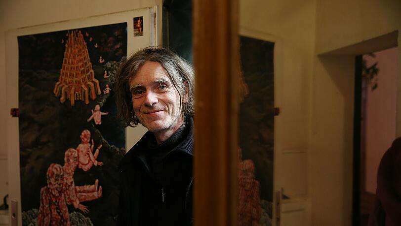 Offene Türen: Maler und Schauspieler Seamus Sheridan. Offene Türen: Maler und Schauspieler Seamus Sheridan.