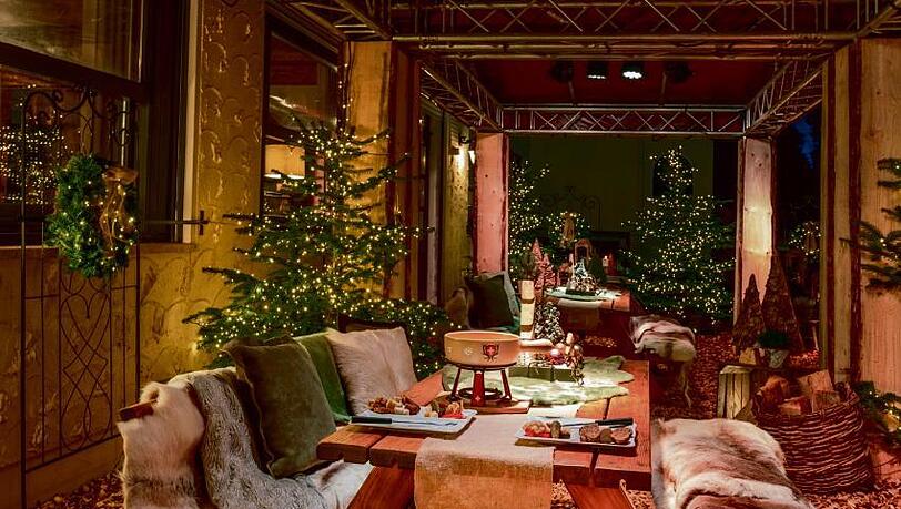 Felldecken, Gl&uuml;hwein und Geb&auml;ck: Auf der Terrasse des Victor&rsquo;s Seehotel Weing&auml;rtner ist es auch im Winter gem&uuml;tlich.