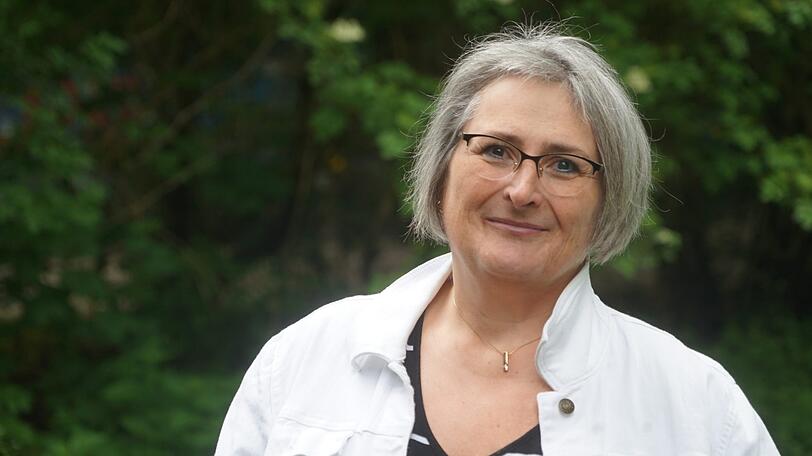 Sabine Hacker (52) am Candidplatz.