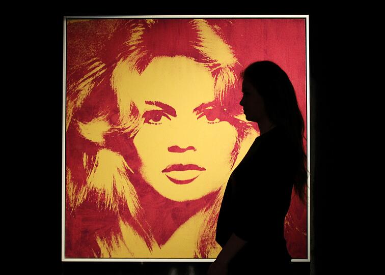 Ein Portrait von Sachs' Ex-Frau: Dieses Bild von Brigitte Bardot stammt vom Künstler Andy Warhol.