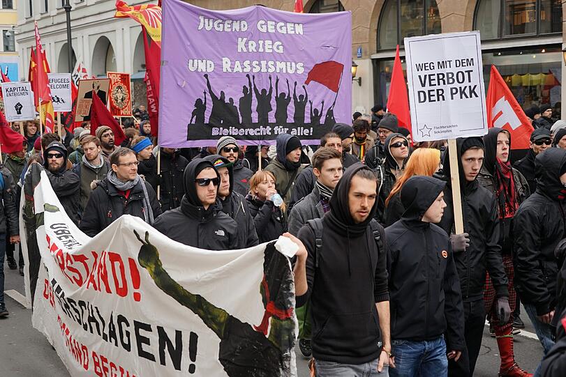 Die Bilder zur Demonstration gegen die Sicherheitskonferenz in München...