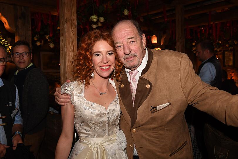 Geburtstagskind Ralph Siegel (73) mit Ehefrau Laura