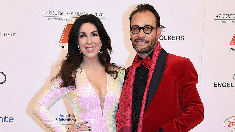 Judith Williams und ihr Ehemann, Alexander Klaus Stecher, auf dem roten Teppich des Deutschen Filmballs