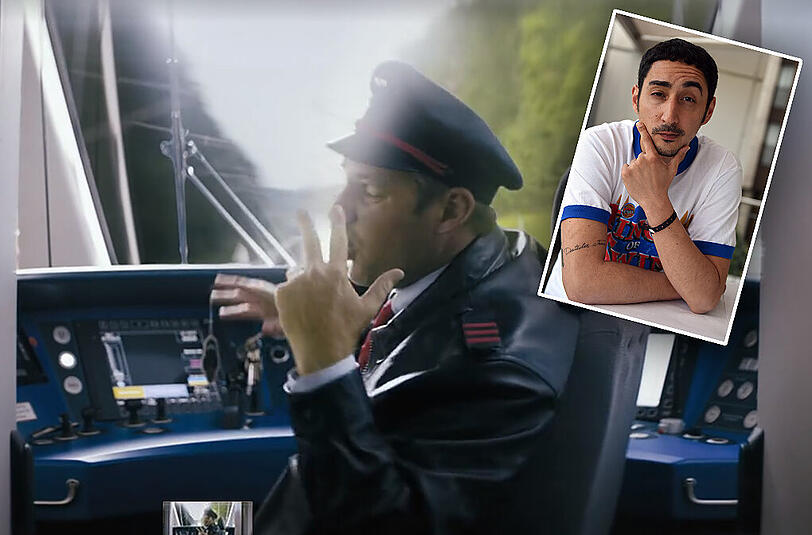 "Einsteigen bitte, wir rollin" - mit diesem Musikvideo wirbt Eko Fresh um Fahrgäste.