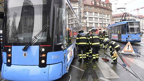 Am Donnerstagvormittag waren zwei Trambahnen am Hauptbahnhof in einen Unfall verwickelt.