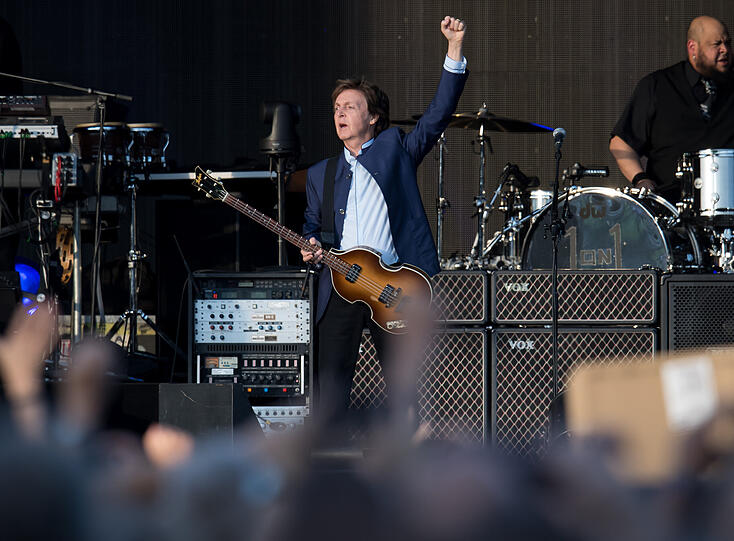 Ex-Beatle Paul McCartney trat am 10.06.2016 im Olympiastadion auf.