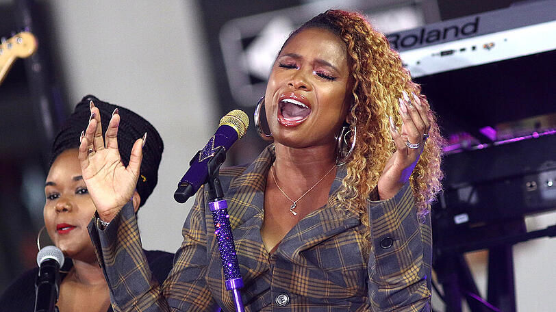 Jennifer Hudson während eines Auftritts in New York City