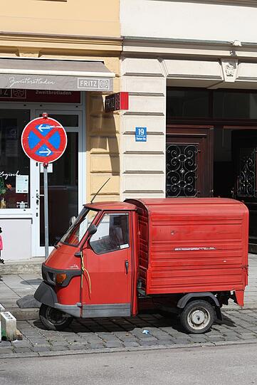 Dieses Gefährt ist irgendwie auch ein Kunstwerk an sich.