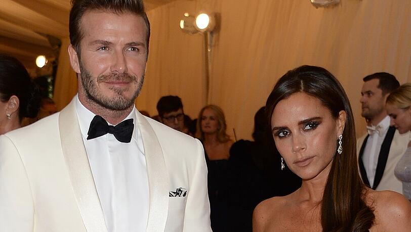 David und Victoria Beckham auf dem roten Teppich der MET Gala 2014 David und Victoria Beckham auf dem roten Teppich der MET Gala 2014