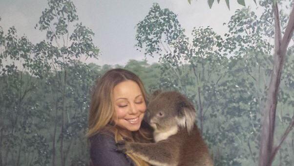 Mariah Carey mit ihren süßen Zwillingen Moroccan and Monroe - und einem Koala Mariah Carey mit ihren süßen Zwillingen Moroccan and Monroe - und einem Koala