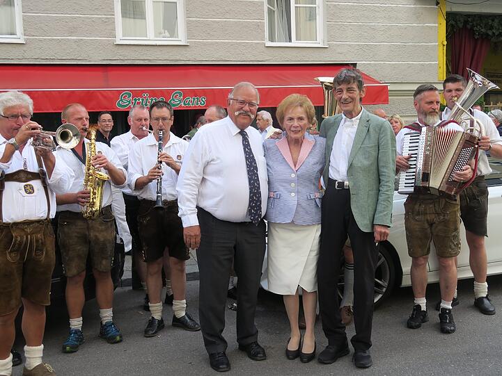 Glückliche Jubilare: das Ehepaar Inge und Julius Stollberg.