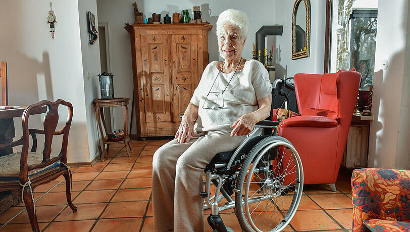 Ellen Schwiers kurz vor ihrem Tod im Jahr 2019. Ellen Schwiers kurz vor ihrem Tod im Jahr 2019.
