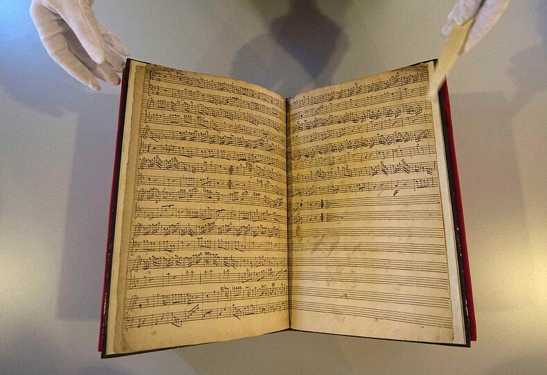 Diese musikalische Handschrift stammt aus der Feder von Preußenkönig Friedrich II.