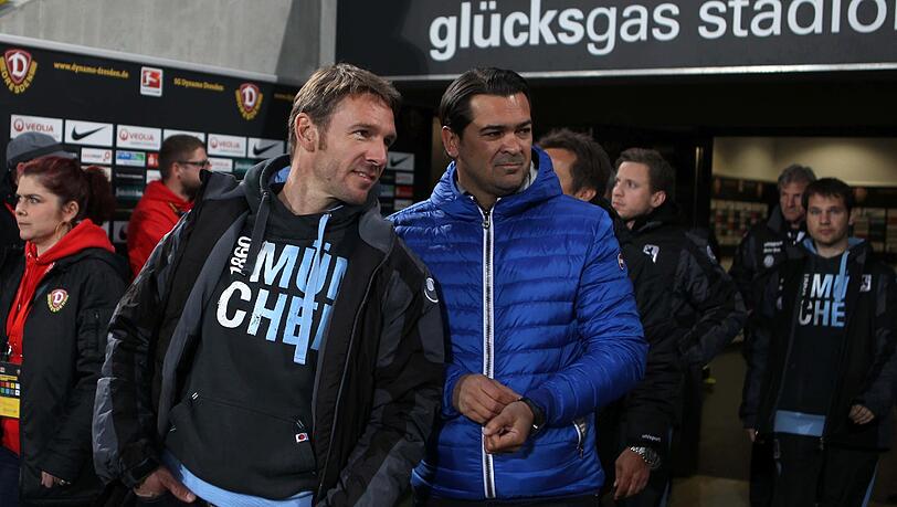 Löwen-Sportdirektor Gerhard Poschner und Trainer Markus von Ahlen. Löwen-Sportdirektor Gerhard Poschner und Trainer Markus von Ahlen.