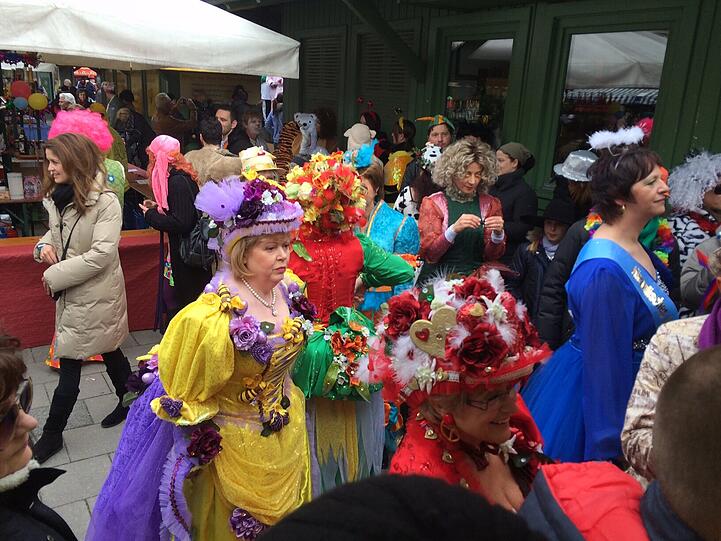 Fasching in München: Die Bilder vom Viktualienmarkt
