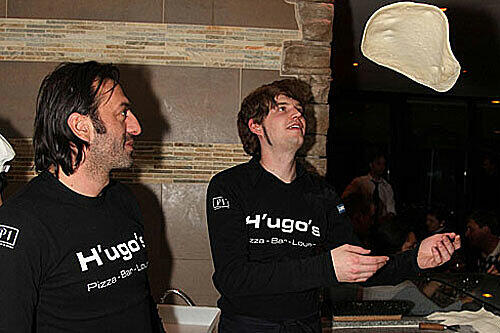 Der Meister und sein Lehrling: Ugo Crocamo und AZ-Reporter Christoph Landsgesell.
