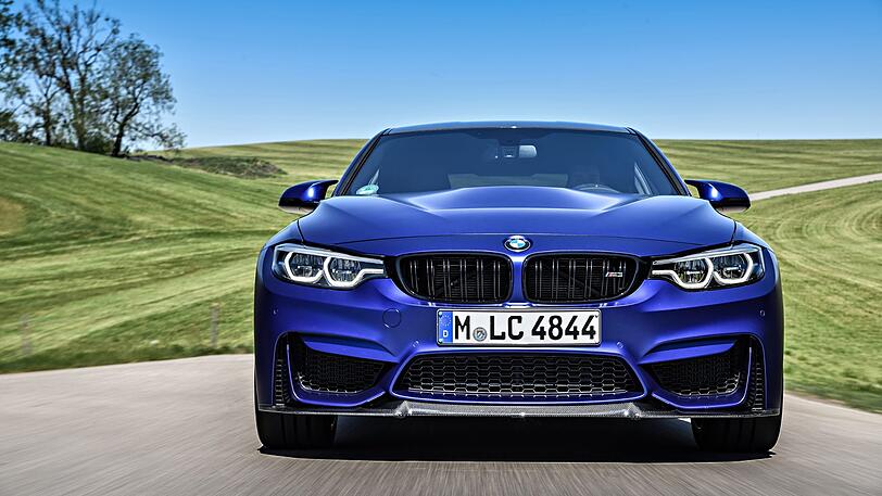 Die Front des M3 CS mit den großen Lufteinlässen zeigt schon mal, wo es lang geht.