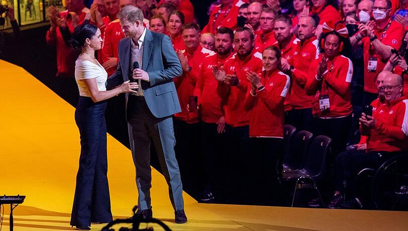 Herzogin Meghan und Prinz Harry bei ihrem jüngsten Europa-Aufenthalt bei den Invictus Games.
