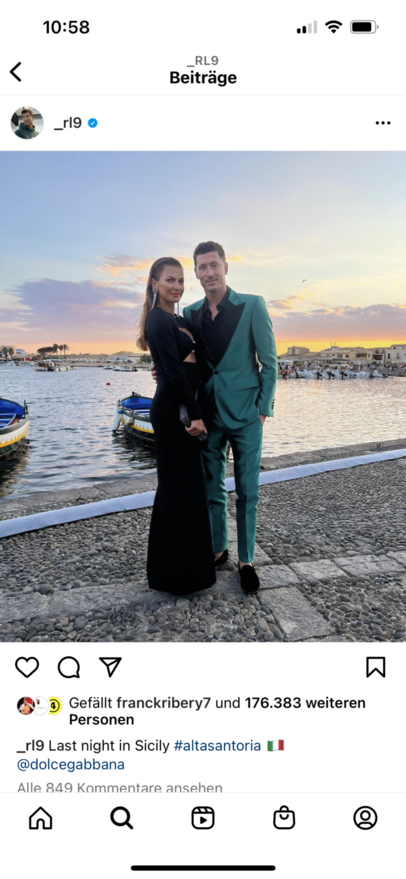 Sie wollen weg aus München: Robert Lewandowski und seine Anna. Sie wollen weg aus München: Robert Lewandowski und seine Anna.