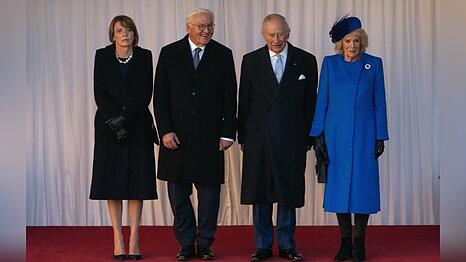 König Charles und Königin Camilla mit ihren Gästen Frank-Walter Steinmeier und Elke Büdenbender in Windsor.