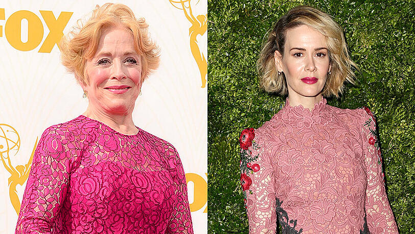 Holland Taylor soll sich in Sarah Paulson verliebt haben. Holland Taylor soll sich in Sarah Paulson verliebt haben.