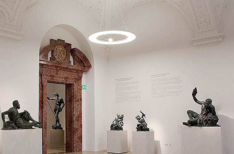 Ein Blick in die Bronzesäle der Residenz. Hier war früher die Ägyptische Staatssammlung untergebracht.