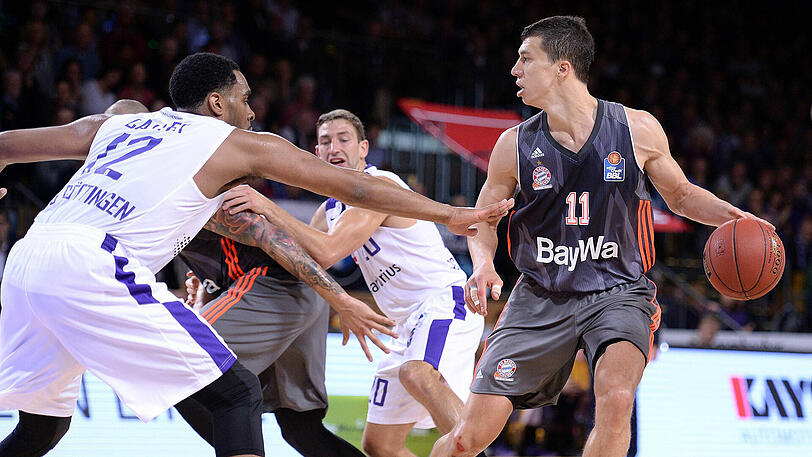 Topscorer der Bayern-Basketballer in der Partie gegen Göttingen: Vladimir Lucic (r.).