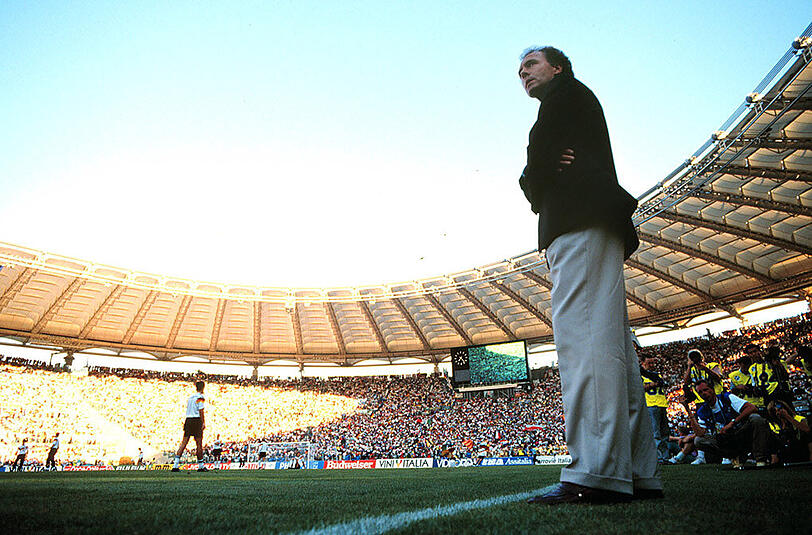 Franz Beckenbauer beim WM-Finale 1990.