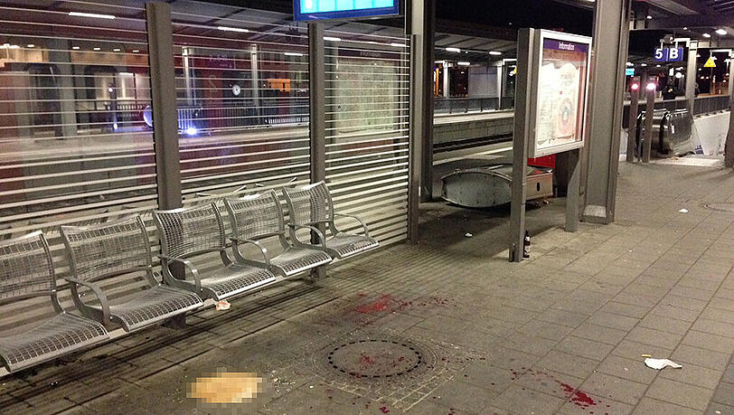 Der Tatort am Bahnsteig 6 des Pasinger Bahnhofs. Der Tatort am Bahnsteig 6 des Pasinger Bahnhofs.