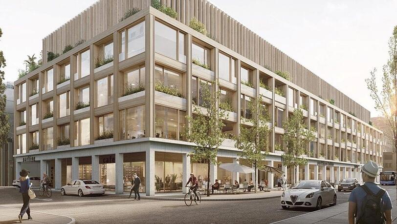 Das unterirdische Parkhaus mit Büros ab 2026. Das unterirdische Parkhaus mit Büros ab 2026.