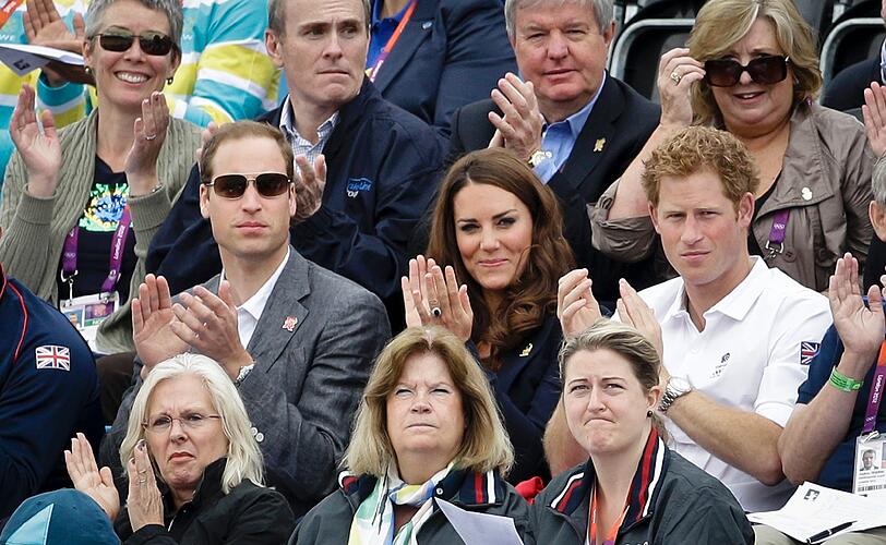 Sind drei einer zu viel? William, Kate und Harry scheinen spätestens seit Olympia unzertrennlich.