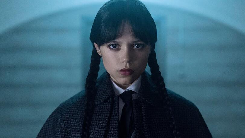Stoisch wie eh und je: Jenna Ortega in "Wednesday".