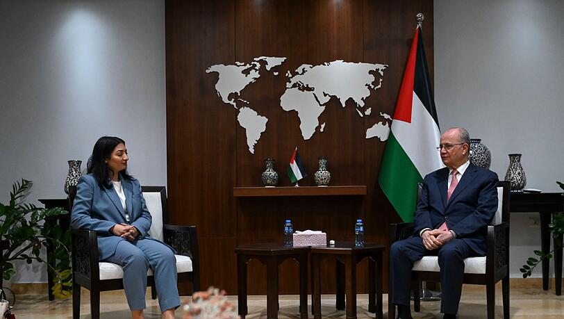 Am Dienstag traf Entwicklungsministerin Reem Alabali Radovan (SPD) den Ministerpräsidenten der palästinensischen Autonomiebehörde in Ramallah. (Archivfoto)