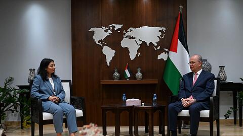 Am Dienstag traf Entwicklungsministerin Reem Alabali Radovan (SPD) den Ministerpräsidenten der palästinensischen Autonomiebehörde in Ramallah. (Archivfoto)
