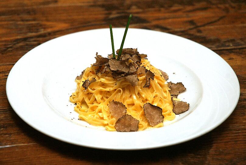 Schlicht und gut: Tagliatelle mit Trüffel.