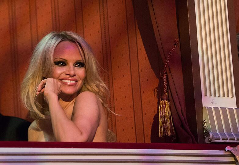 Sie ertrug den Lugner-Rummel bereits im Jahr 2003: Pamela Anderson. Sie nahm dieses Jahr in der Box der Kölner Botox-Boys Platz.