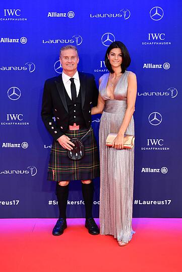 David Coulthard und seine Frau Karen Minier