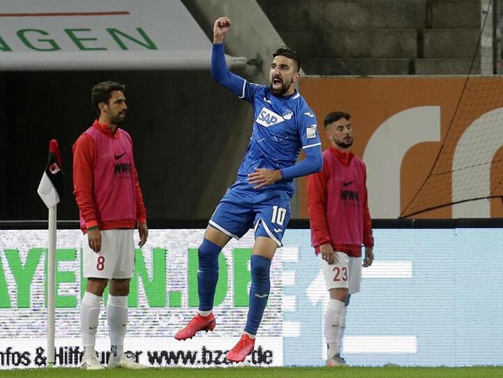 Der Hoffenheimer Moanes Dabbur jubelt nach dem 1:0.