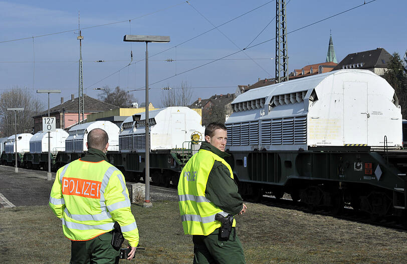 Auch dieser Catsor-Transport wurde streng bewacht