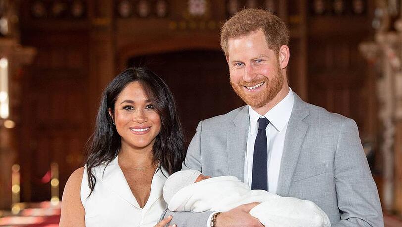 Herzogin Meghan und Prinz Harry mit dem kleinen Archie Herzogin Meghan und Prinz Harry mit dem kleinen Archie