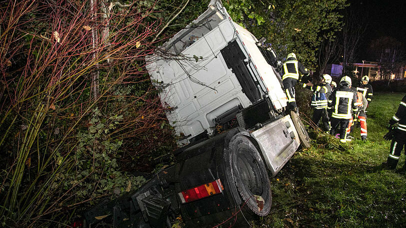 Bilder vom Unfallort in Neukirchen.