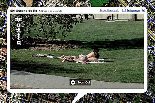 ie privat ist das Sonnenbad? Diese Bilder zeigt das kanadische Google Street View.