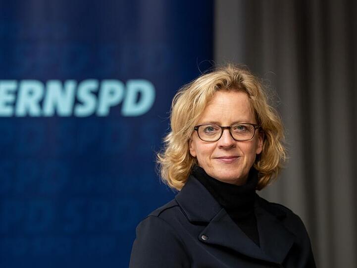 Natascha Kohnen, Vorsitzende der SPD in Bayern, aufgenommen nach einer Landesvorstandssitzung. Foto: Daniel Karmann/Archiv
