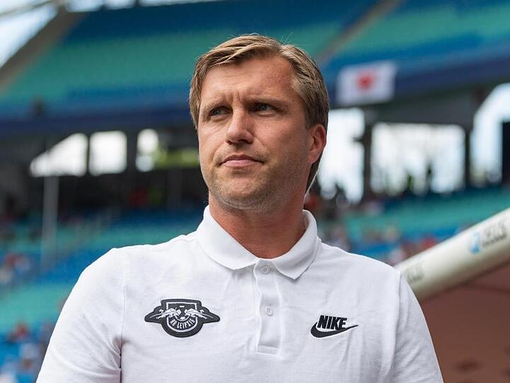 Markus Krösche sieht RB Leipzig noch nicht als Titelanwärter.