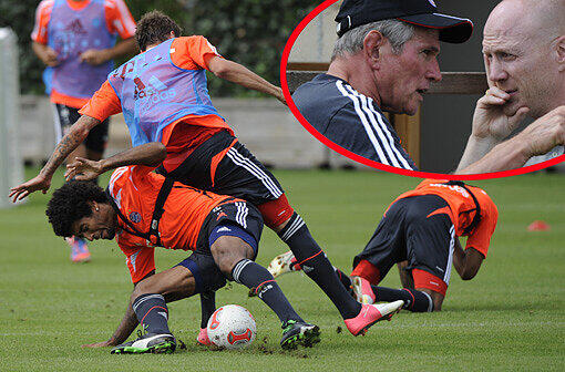 Klicken Sie durch die Bilder vom Training des FC Bayern am Samstag in der Säbener Straße!
