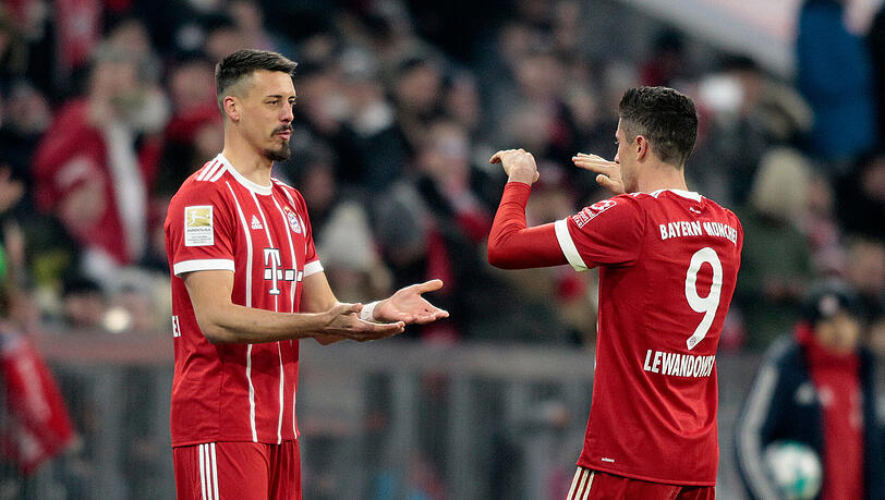Die Stürmer des FC Bayern: Sandro Wagner (l.) und Robert Lewandowski. Die Stürmer des FC Bayern: Sandro Wagner (l.) und Robert Lewandowski.